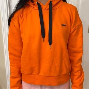 VANS bright orange cropped sweater Ages: 8-12